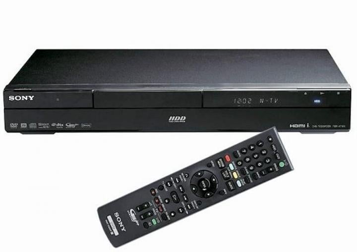 Sony Blu-Ray DVD speler met 160 GB Harde Schijf, type RDR-AT100