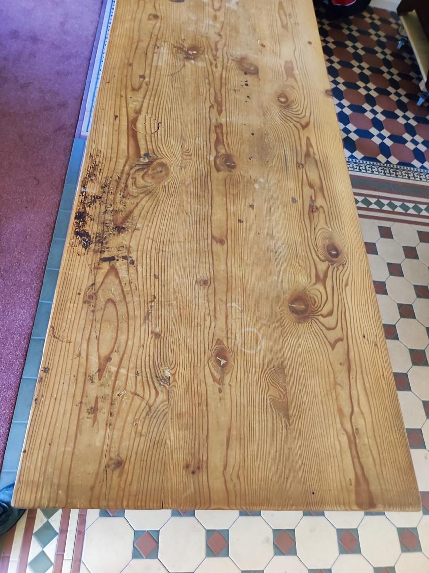Antieke grenen tafel