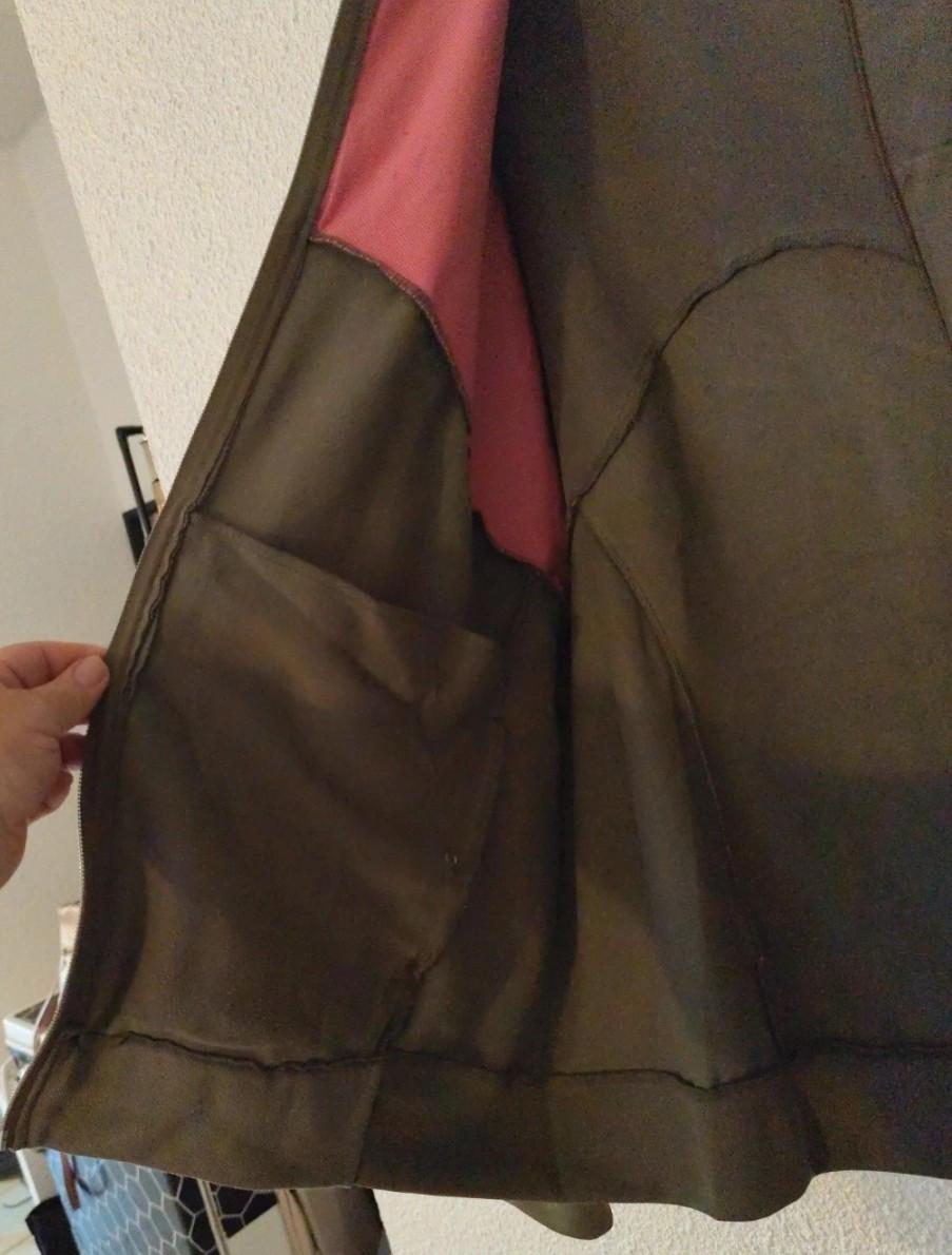 Khaki/fuchsia damesvest Adidas mt xxl
