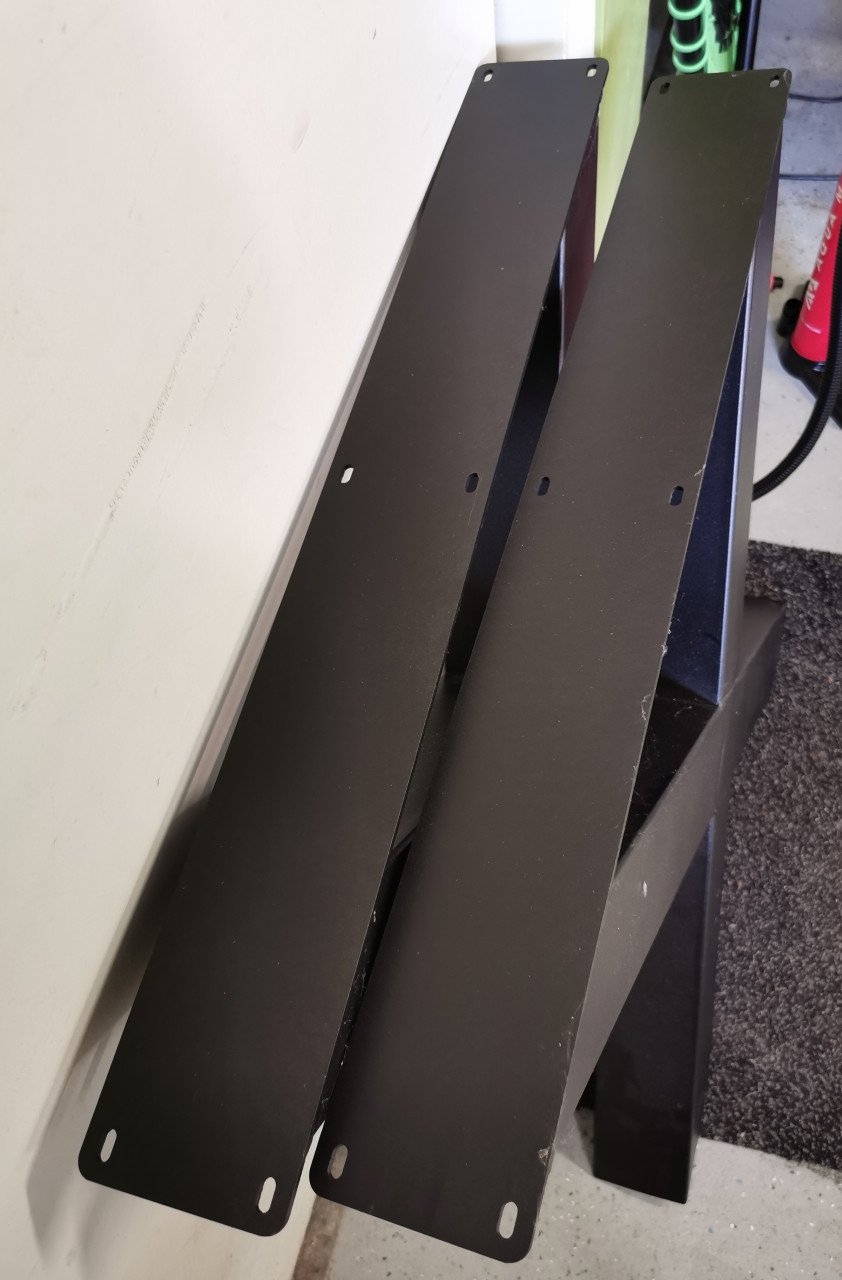 Onderstel voor eettafel - X-poten - zwart staal