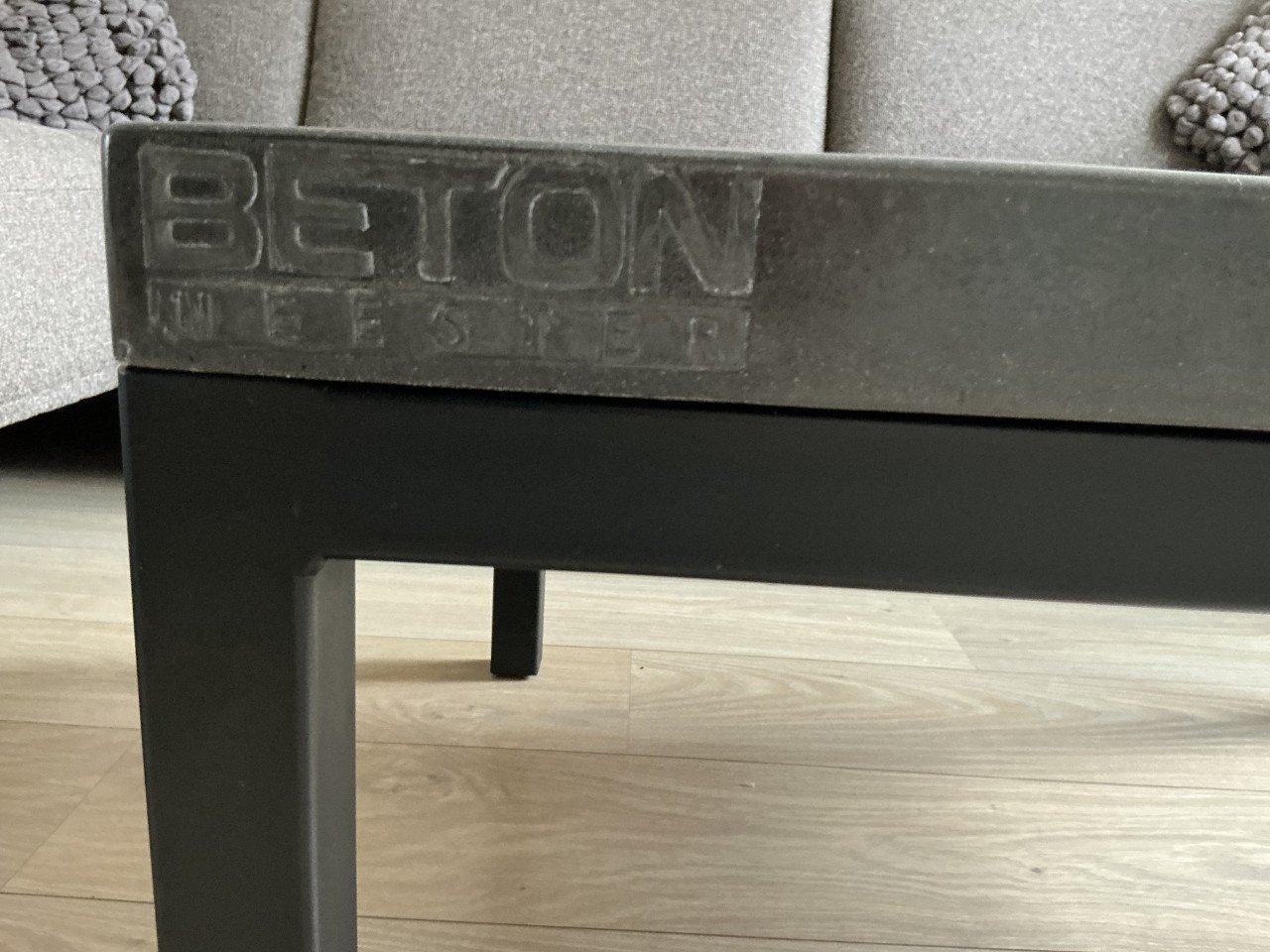 Handgemaakte Salontafel Beton/Hout