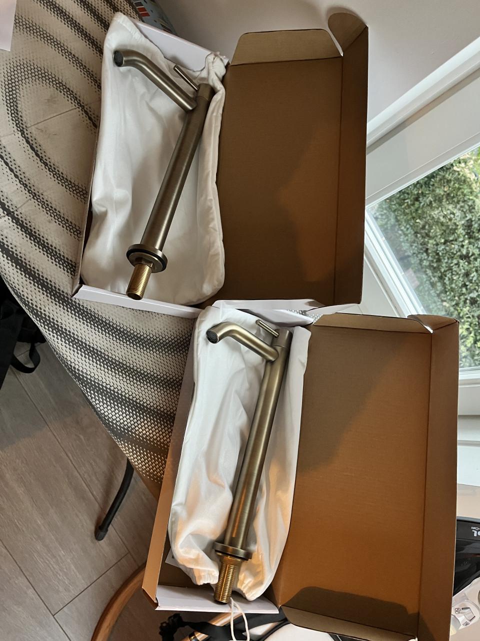 Toiletkranen Saniclear verouderd messing