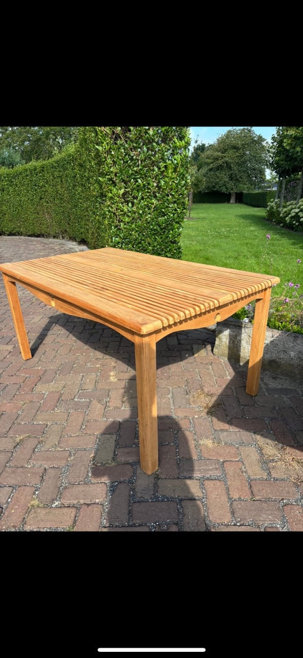 Teak buittafel nieuw teaktafel