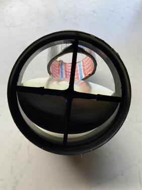 100 mm kunststof vlinderklep.