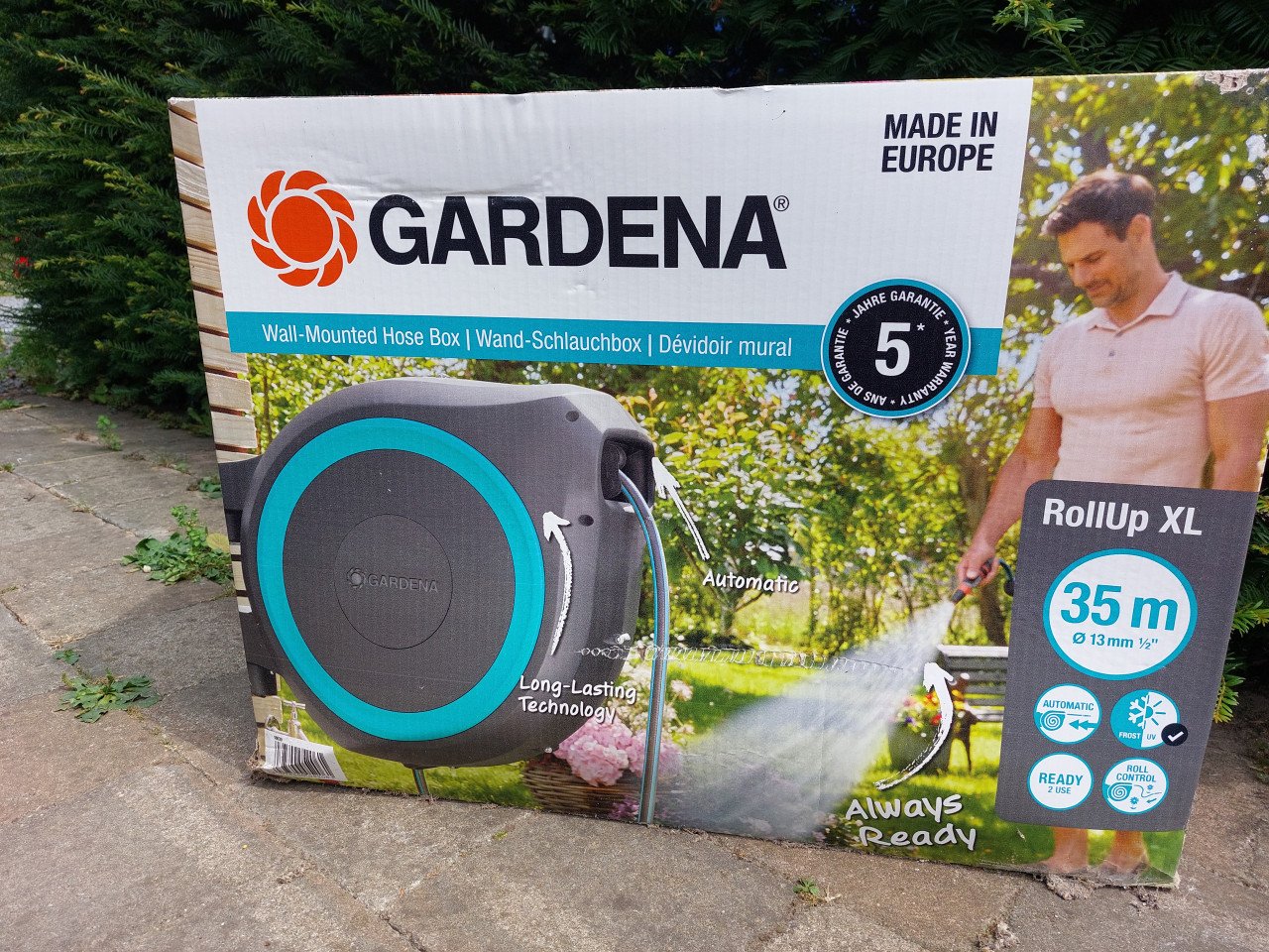 Gardena wandslangenbox 35m