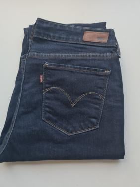 Levis donker blauw W29 / L32( Mt L ) Demi Curve , Mid Rise