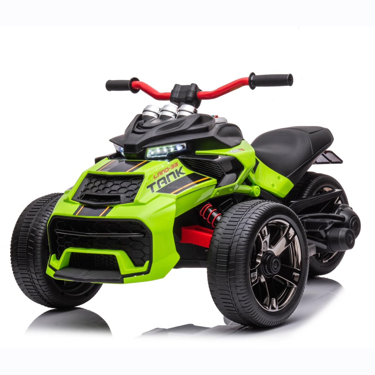 Elektrische KinderTrike 12V – E-Tank Speelgoedtrike | Groen