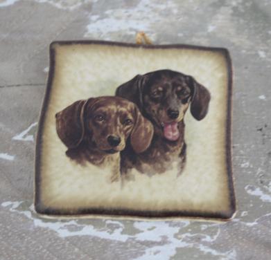 Klein honden tegeltje
