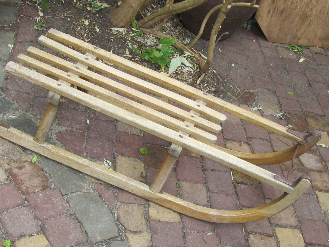Houten slee Davos - 95 cm. -