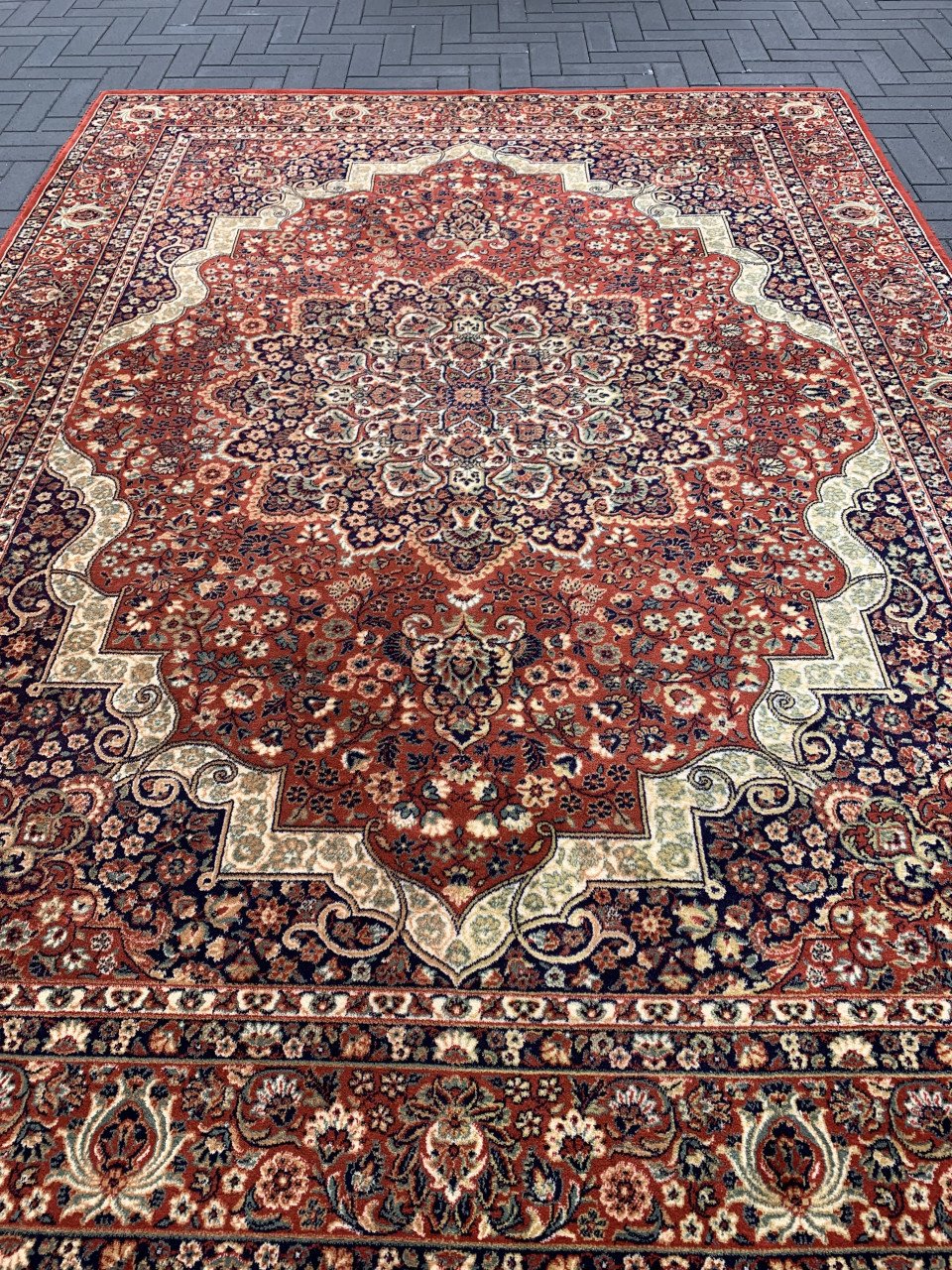 ✨Prachtig Sfeervol Vintage Vloerkleed in Warme Hetfstkleuren✨