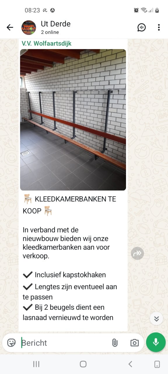 Kleedkamerbanken