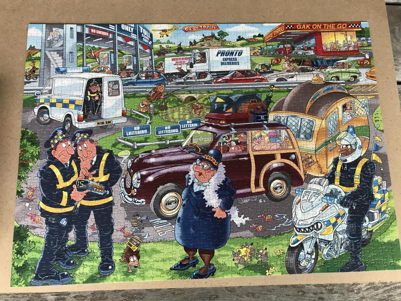 Puzzel 1000 stukjes - wasgij? “Highway Hold-up!“