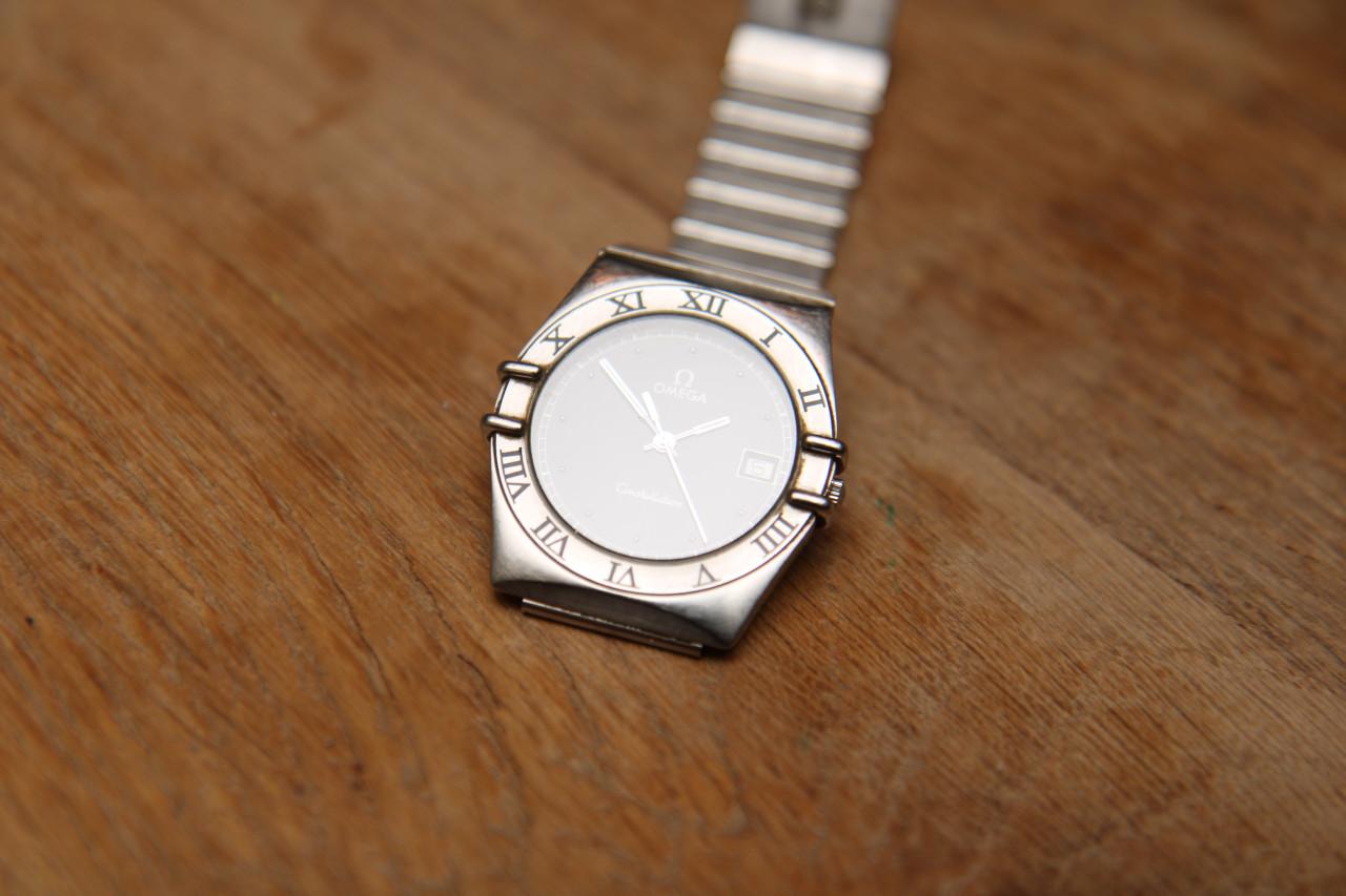 Vintage Omega Constelation (staal, zwarte wijzerplaat 32mm)