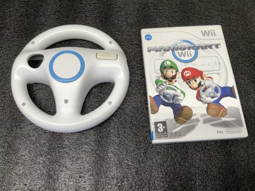 Nintendo Wii spel : Mario Kart met stuur.