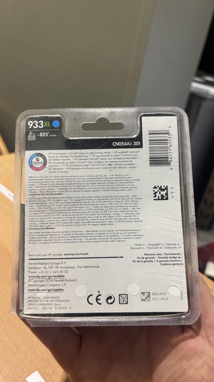 Hp 933 xl cartright