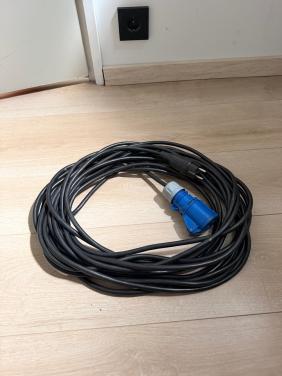 230v naar CEE kabel 20m