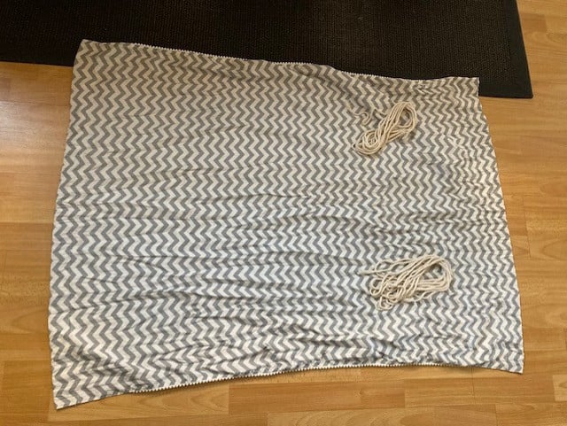 Baby hangmat grijs wit voor in box