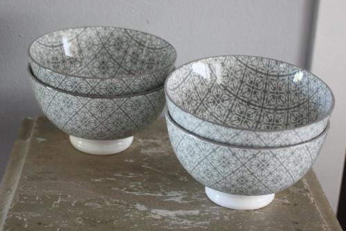 Set van 4 schalatjes met print