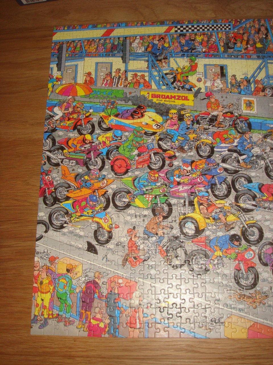 Te koop Complete Jan Van Haasteren puzzel Motorbike race 950 stukjes
