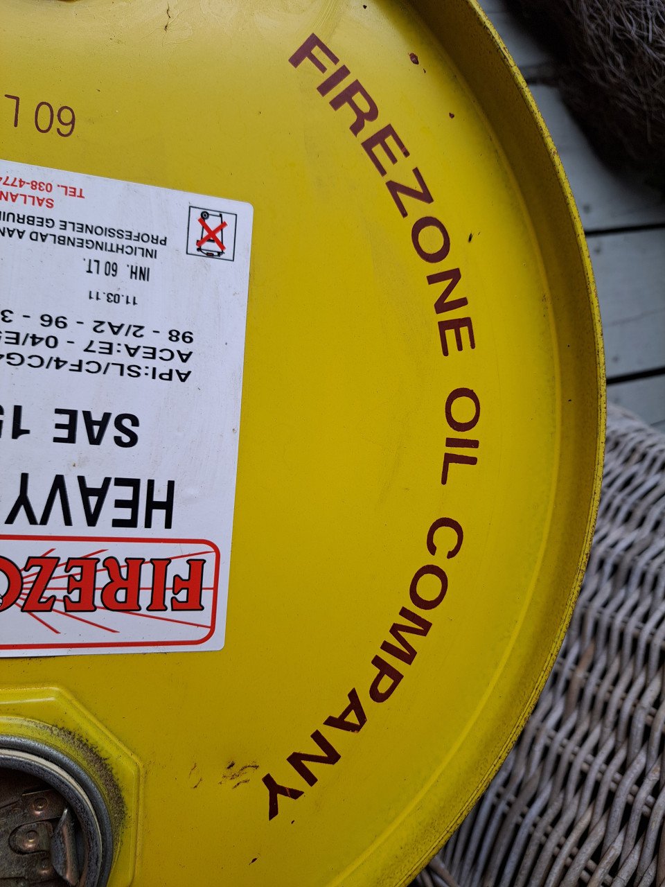 Olievat 60 ltr Firezone