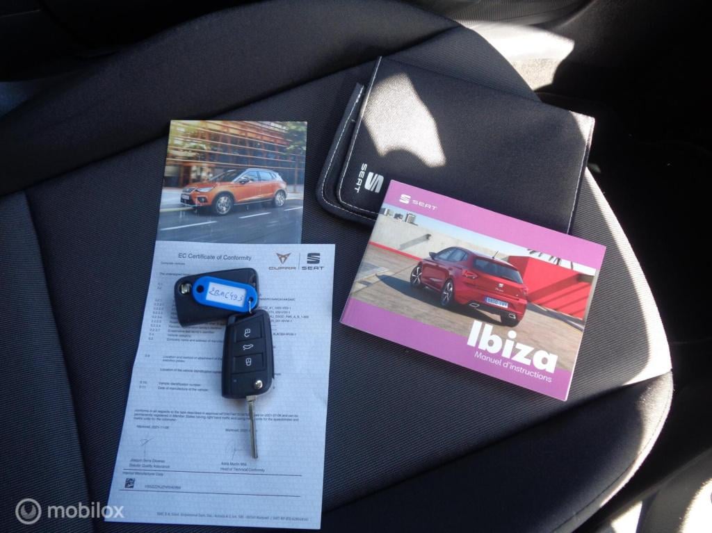Seat Ibiza 1.0 mpi reference//airco/led/pdc/carplay/lm velgen/1st eig/slech
