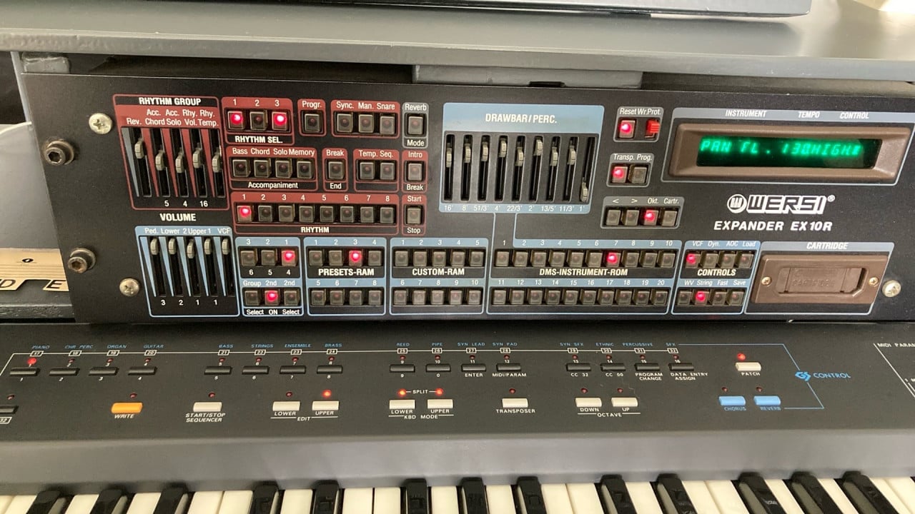 WERSI EXPANDER EX10r met Roland A30 midi keyboard