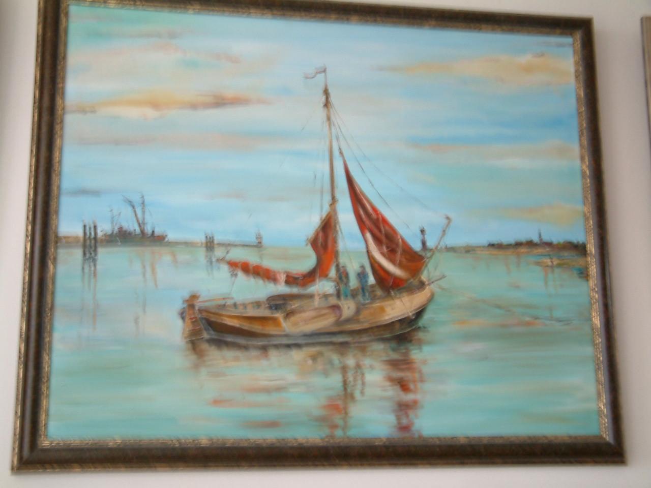 Sterk staaltje zeemans  kunst redders in storm   Jac Caljouw  Arnemuiden