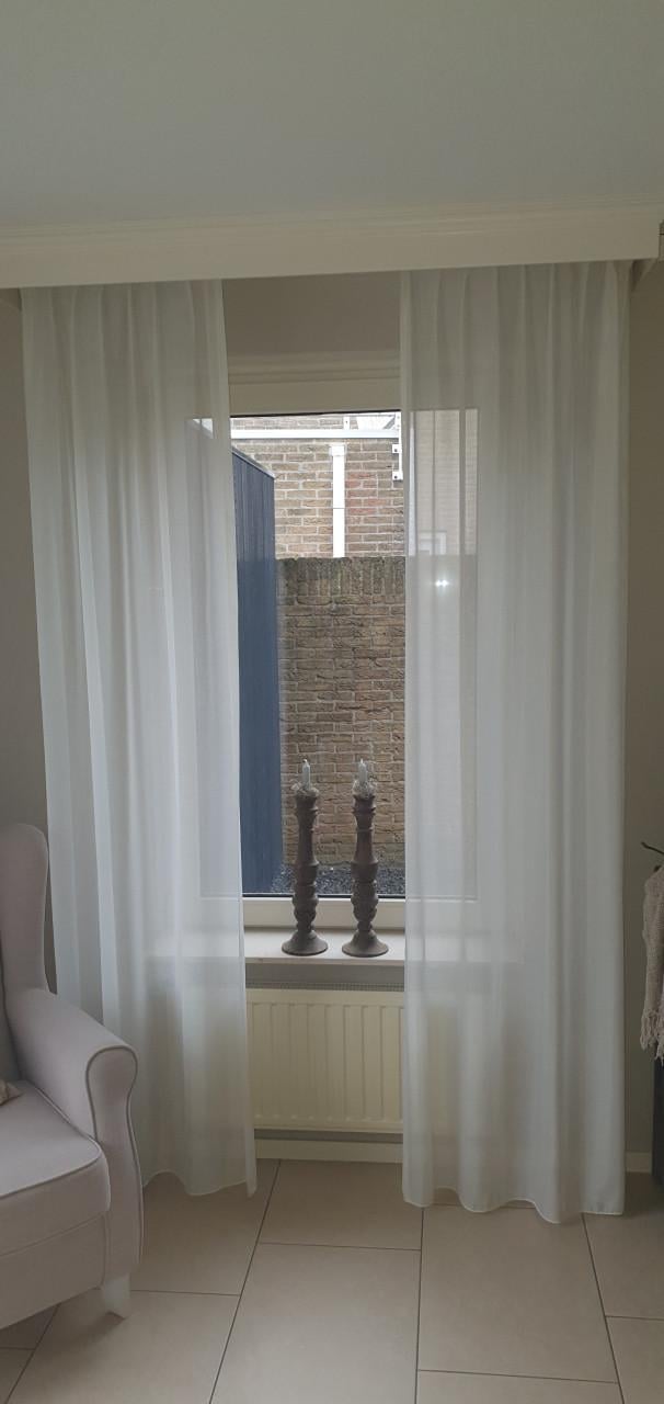 Gordijnen diverse maten kleur off white