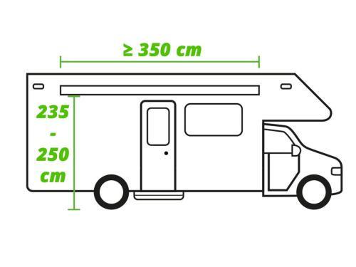 Voortent opblaasbaar voor camper en caravan .