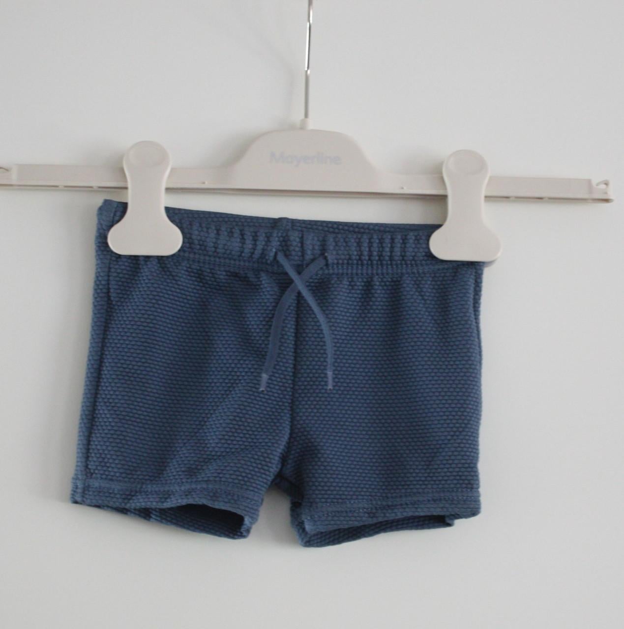 Blauw kort broekje maat 86-92