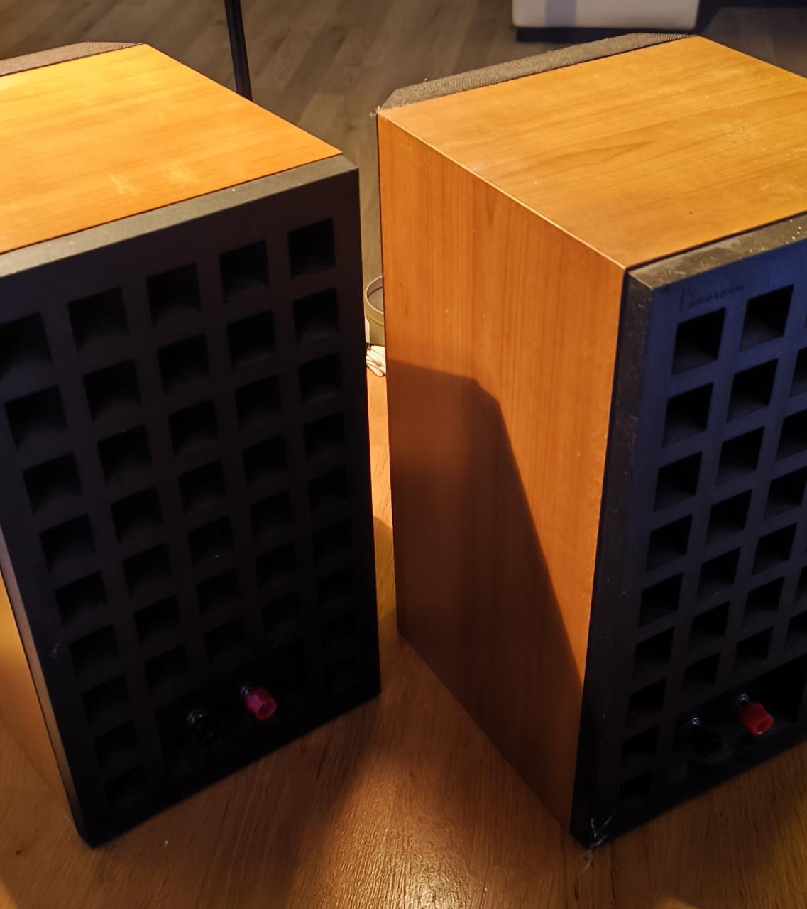 B&W DM302 setje tweeweg luidsprekers beuken fineer