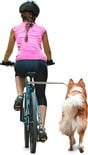 Walky Dog Plus Hondenfietslijn, afstandhouder van roestvrij staal
