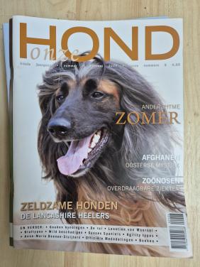 Diverse jaargangen van het mooie glossy maandblad de onze hond