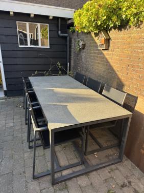 Tuinset tafel met 6 stoelen