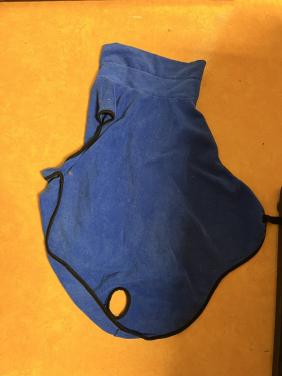 Hondenbadjas blauw