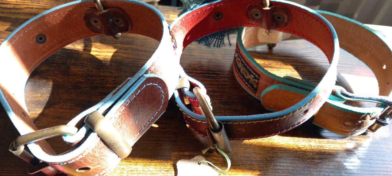 IBIZA LEREN BOHO HONDEN HALSBAND