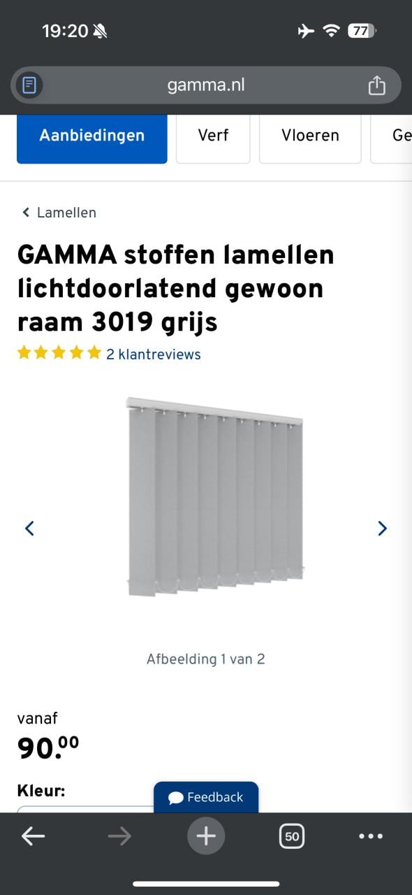 Lamellen te koop NIEUW - DOOS