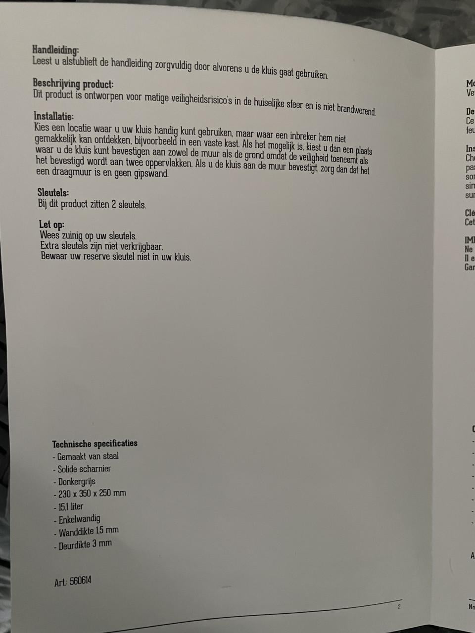 Twee kluisjes
