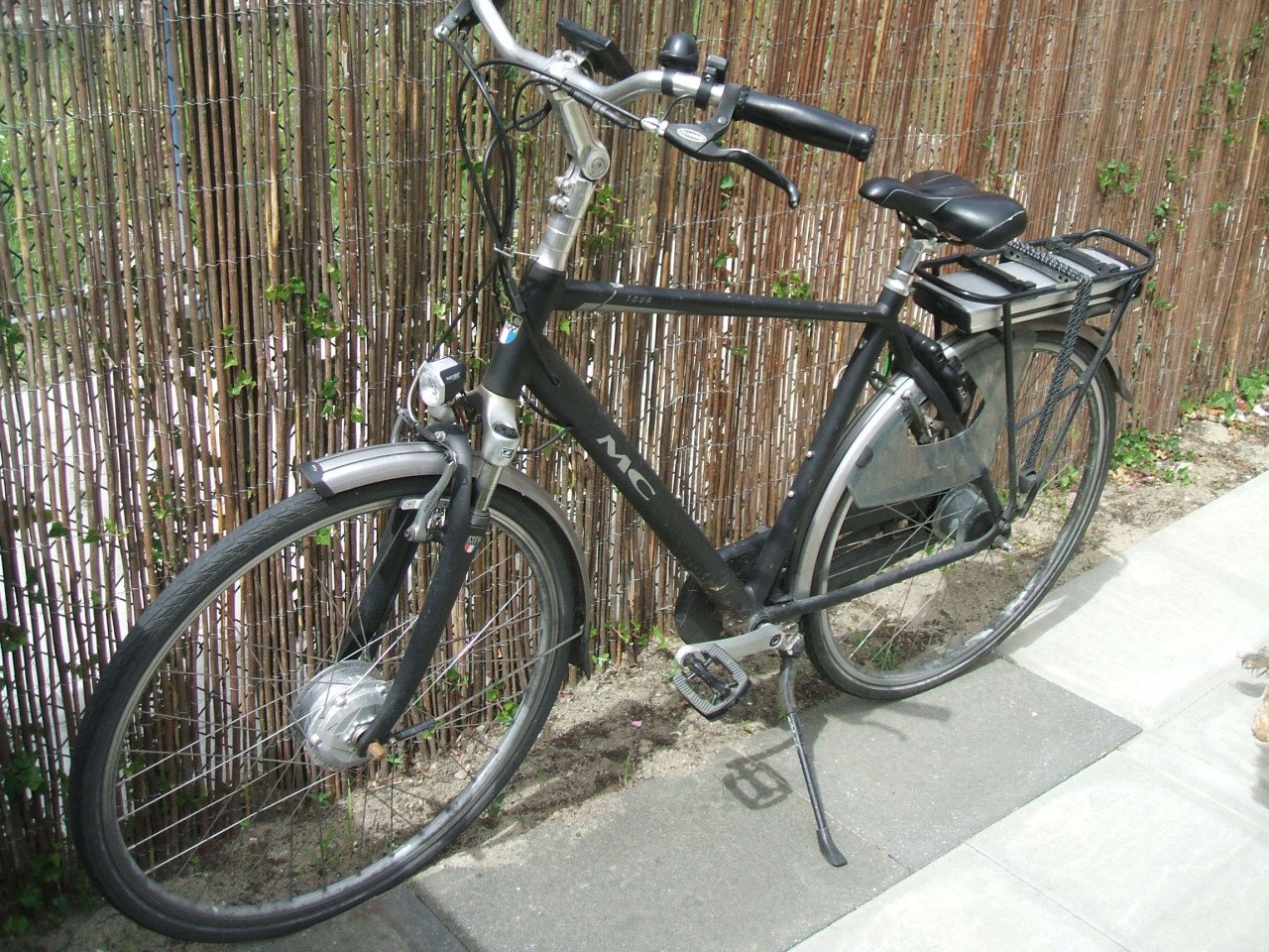 Elektrische herenfiets met kapotte accu
