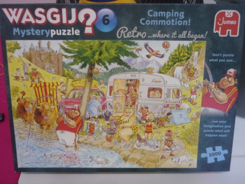 Puzzel WASGIJ nr. 6 - Mystery puzzle Camping Commotion