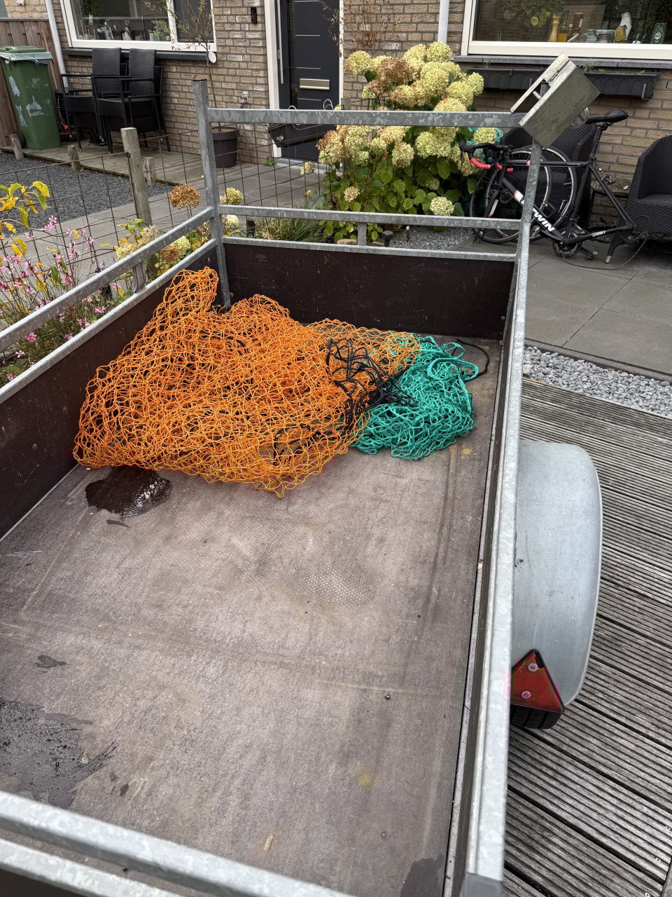 Gegalvaniseerde aanhanger V dissel 200 x 110 cm