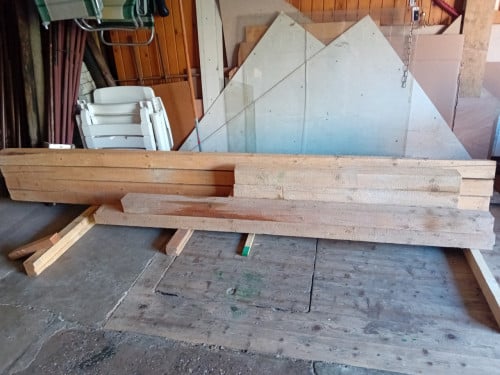 Vuren houten balken 100x100 ruw