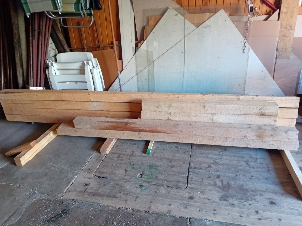 Vuren houten balken 100x100 ruw