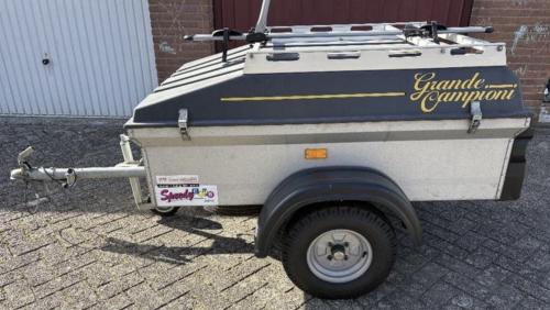 Bagagewagen / Aanhangwagen met deksel fietsendrager en bagagerek