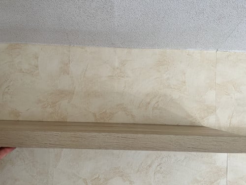 Zwevende wandplank eiken 120x23,5