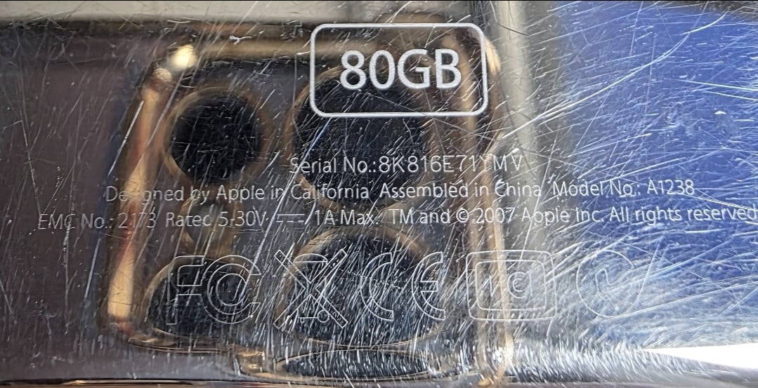 Te Koop:  Ipod classic 80 GB