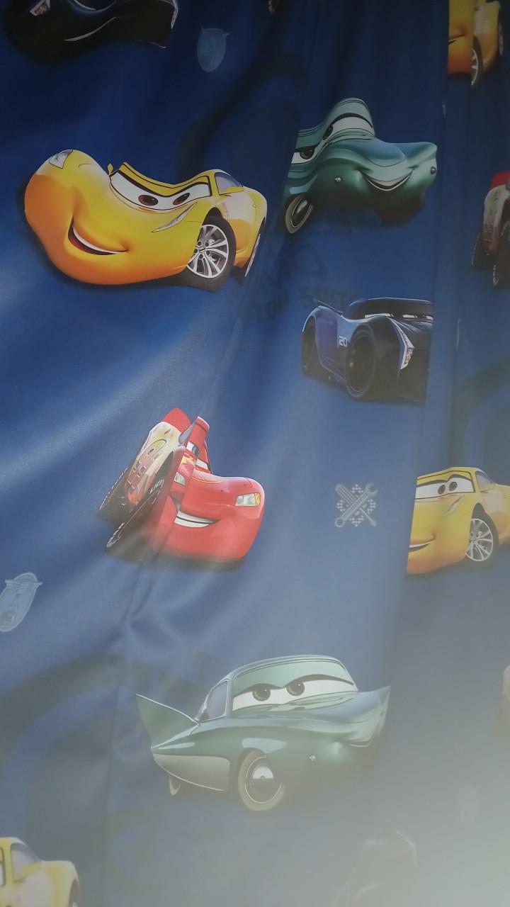 Kindergordijn cars