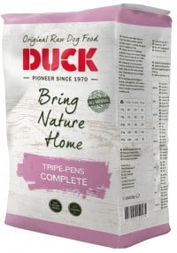 Barfmenu en Duck diepvriesvoer