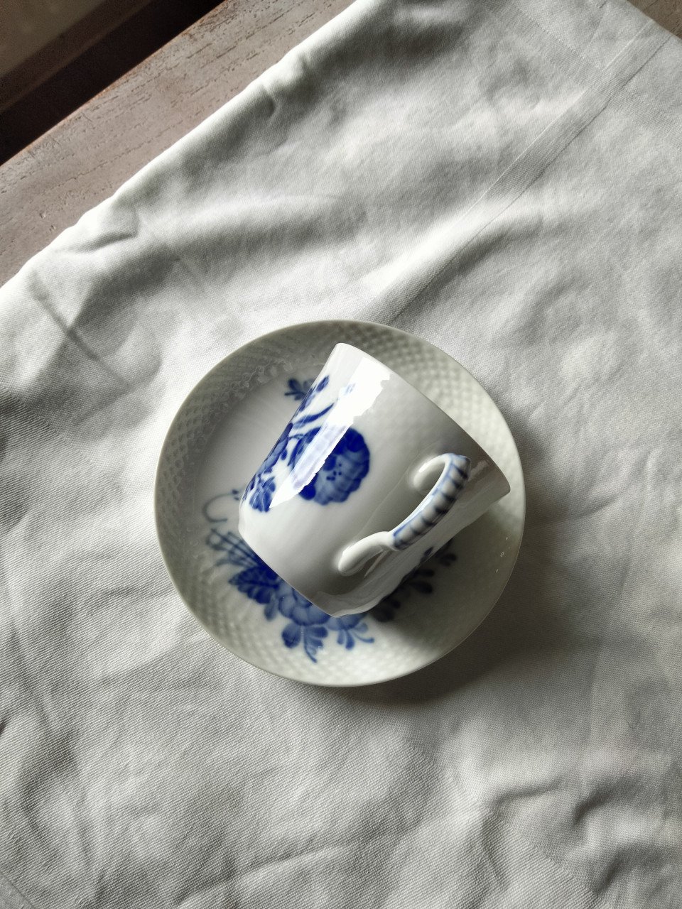 Delfts blauw kop en schotel