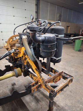 Lucht compressor zit voor op de trekker voor druk wissel systeem
